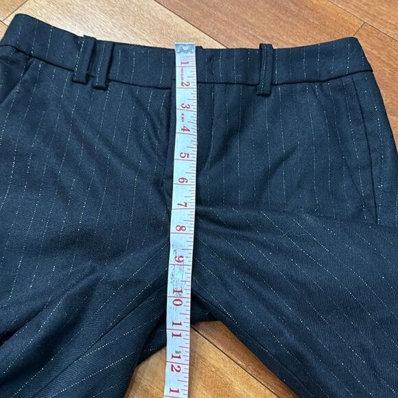 Zadig & Voltaire Black wool gold striped lined pants 34 Cm - Picture 12 of 13